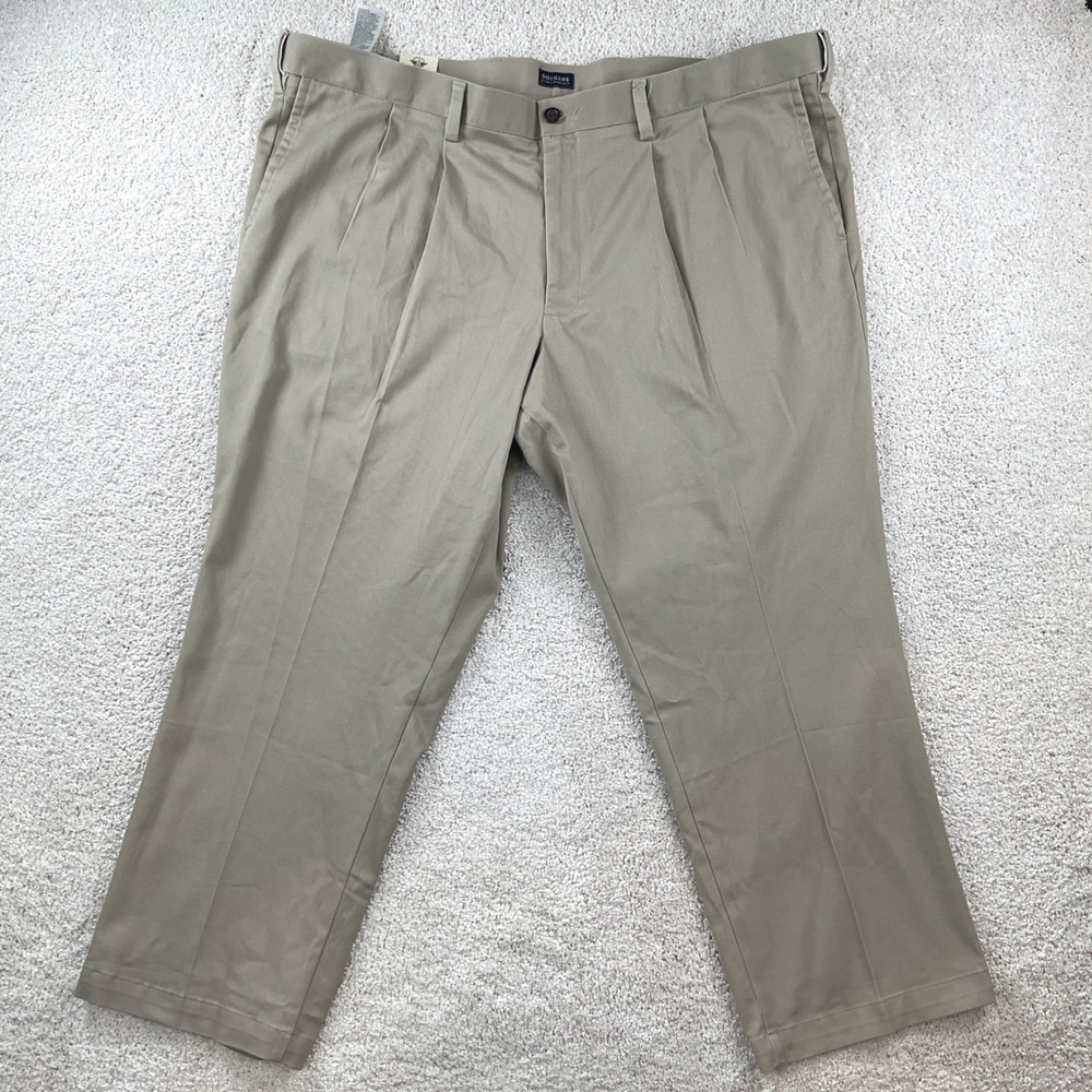 Dockers Mens 46x28‎ Easy Khaki Comfort Waistband Classic Fit Pleated Pants NWT